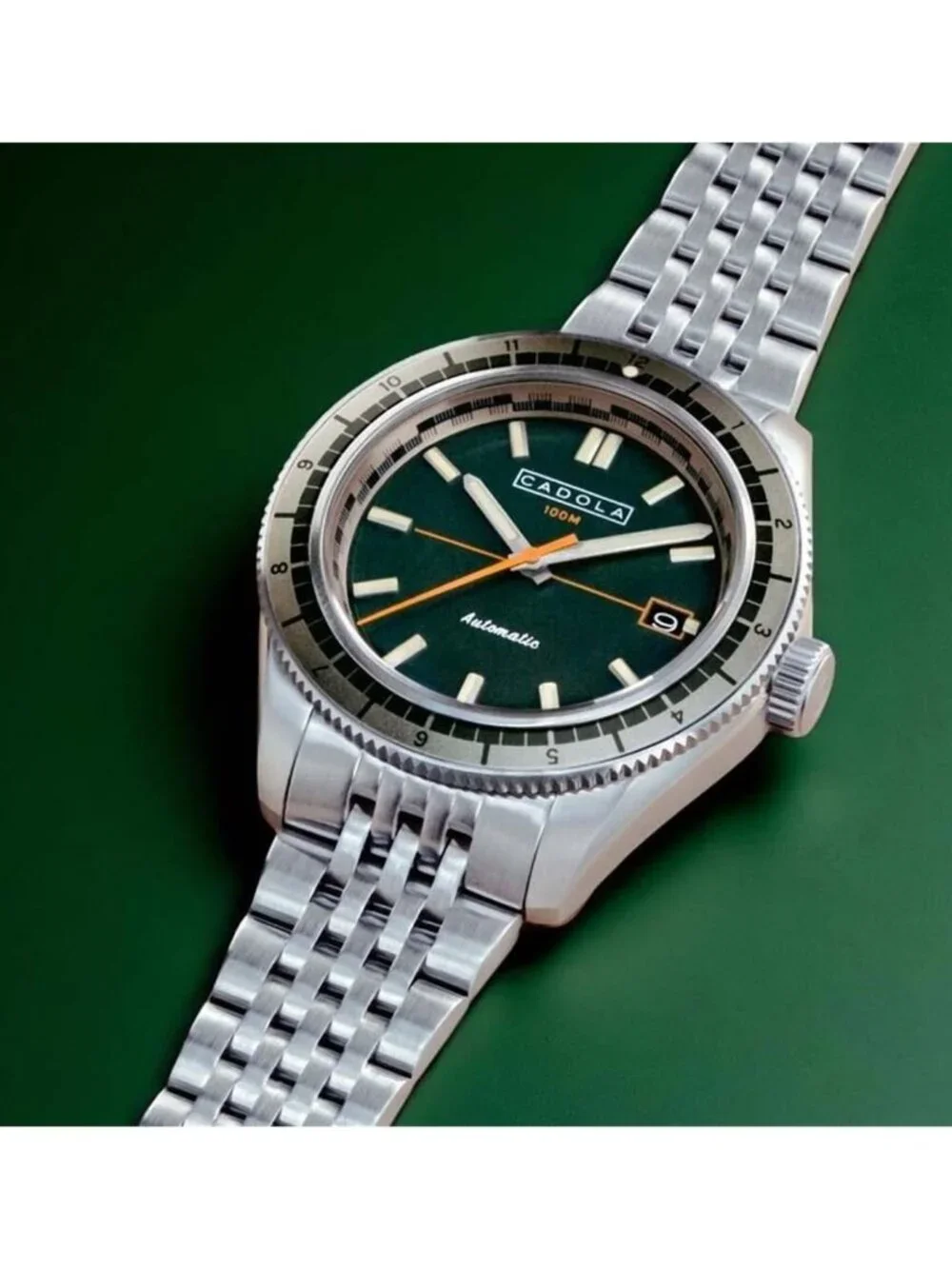 NWT Cadola Ahrens Automatic Green Dial Men's Watch